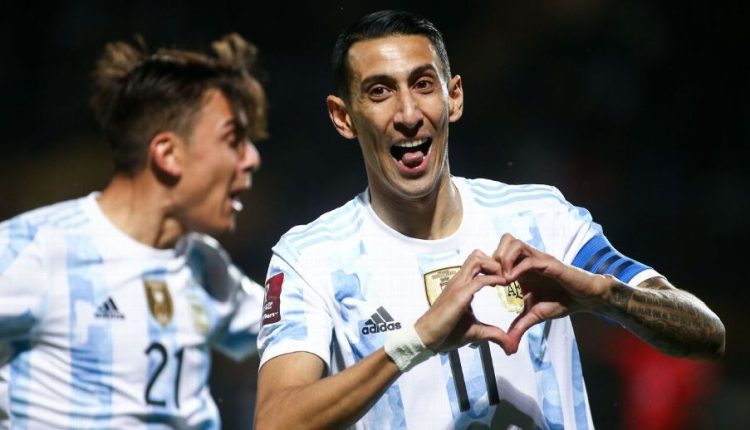 Di Maria goal gives Argentina win at Uruguay.