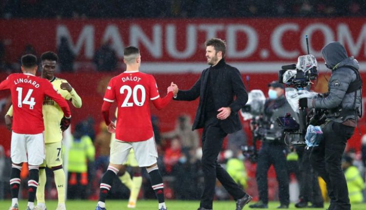 Carrick not upset with Arsenal’s first goal.