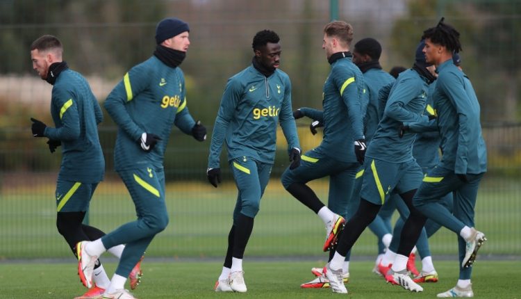 Spurs first team resume training after covid scare.